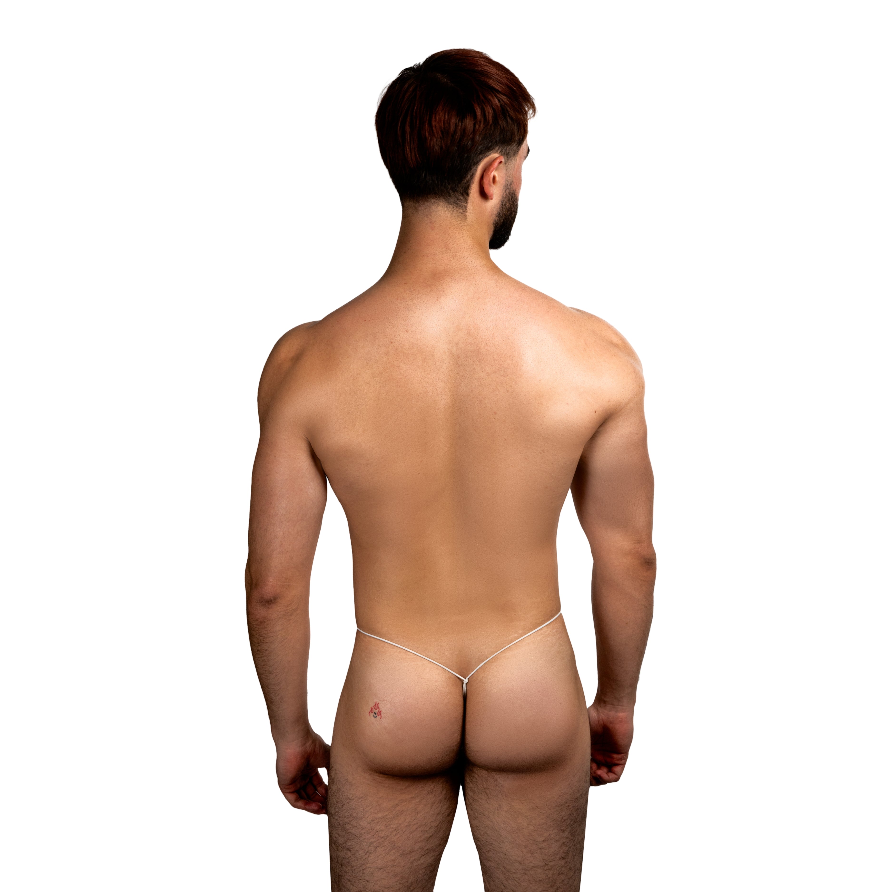 THE LUXURY – THONG BULGE HILO WHITE GLITTER HOLOGRAM