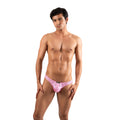 THE LUXURY – CLASSIC THONG BULGE PINK GLITTER HOLOGRAM