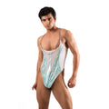 THE LUXURY – BODY THONG GREEN GLITTER HOLOGRAM