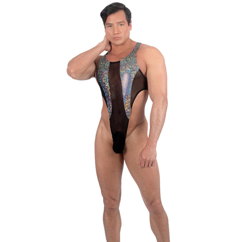 THE LUXURY – BODY THONG LONG GLITTER HOLOGRAM