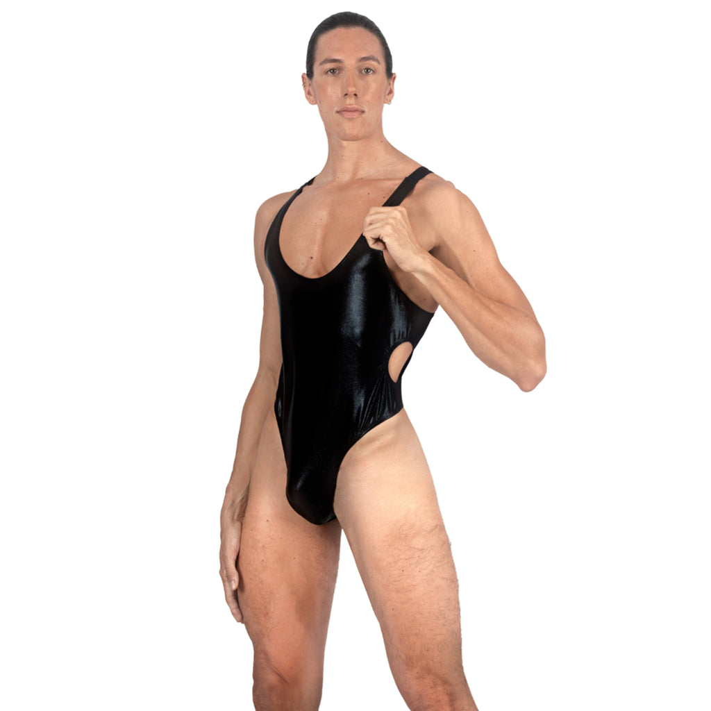 THE LUXURY – BODY THONG BLACK HOLOGRAM