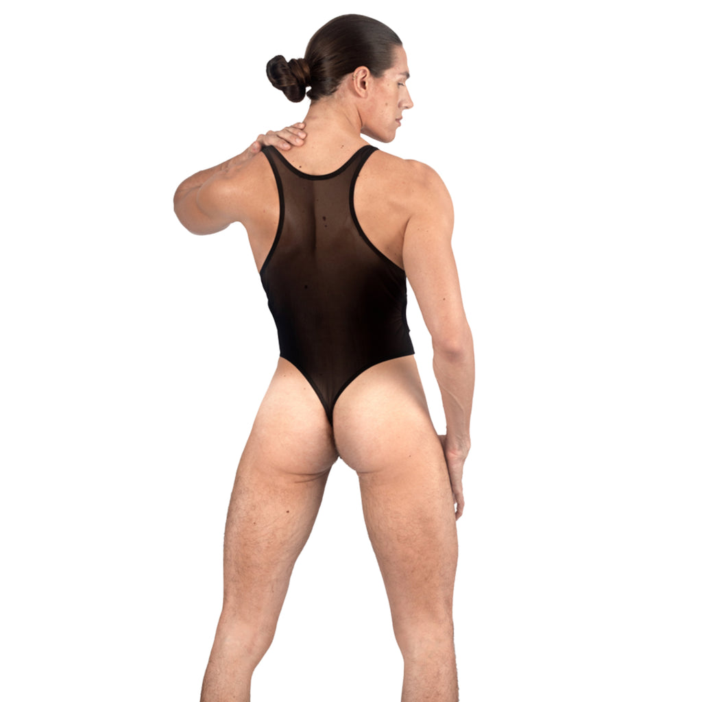 THE LUXURY – BODY THONG BLACK HOLOGRAM