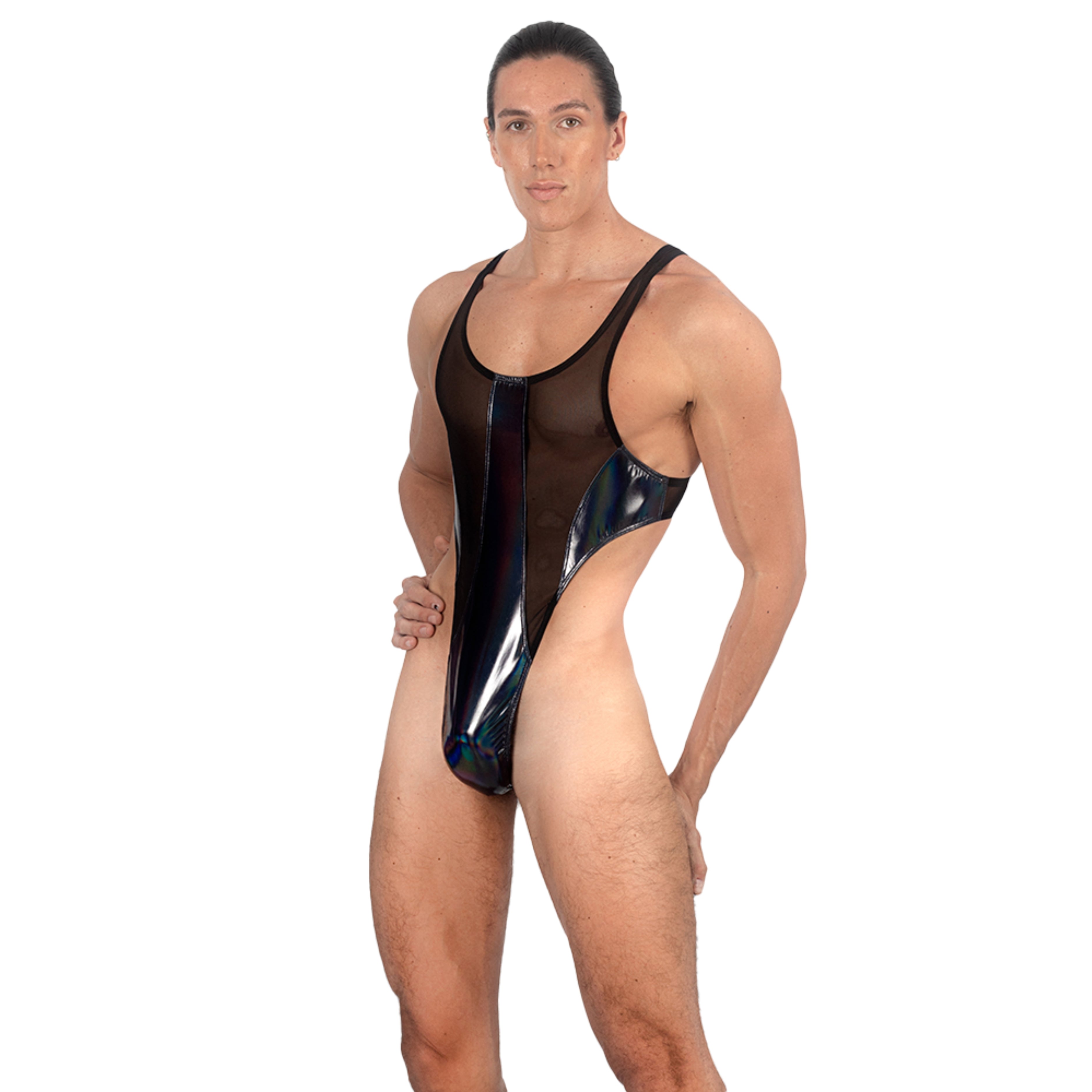THE LUXURY – BODY THONG LONG NAVY BLUE TORNASOL