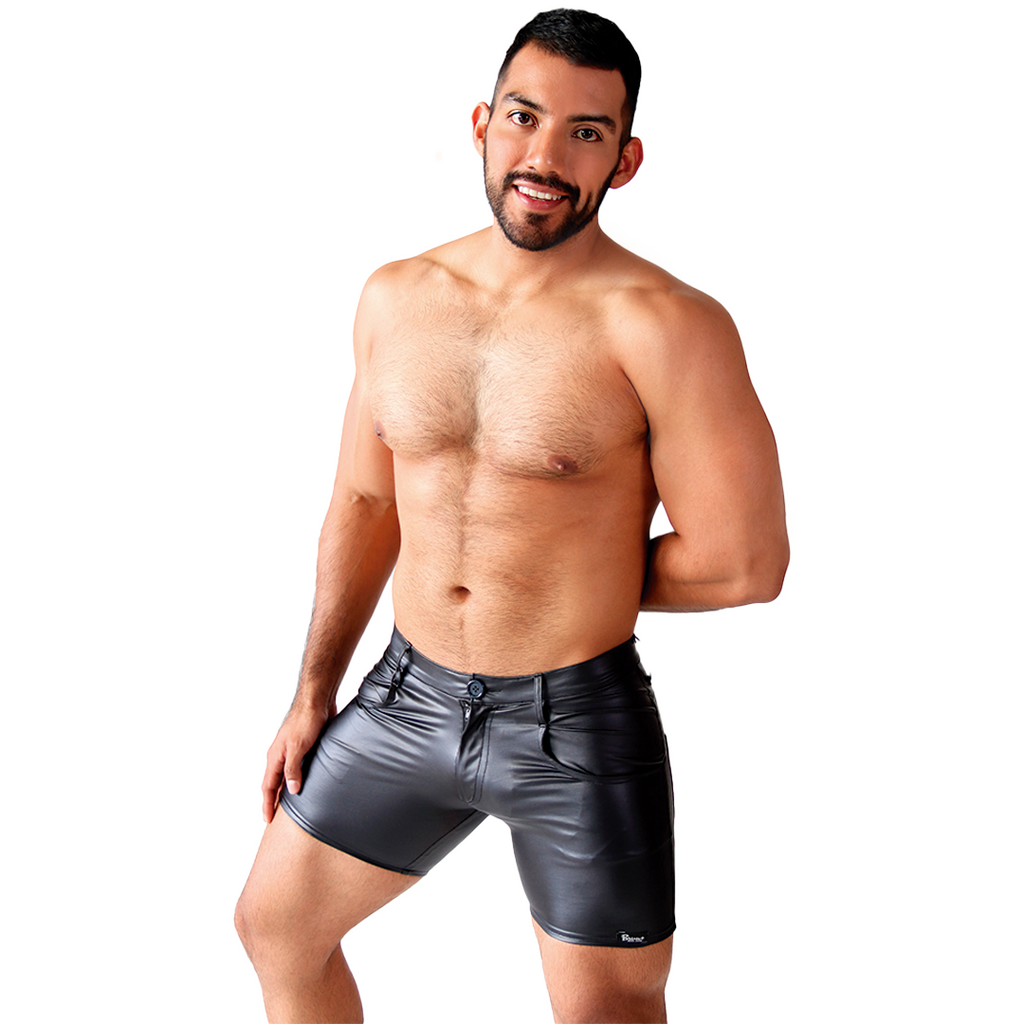 PRVRT BLACK - SHORT ATHLETIC VINIPIEL