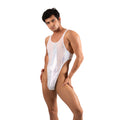 THE LUXURY – BODY THONG LONG WHITE GLITTER HOLOGRAM
