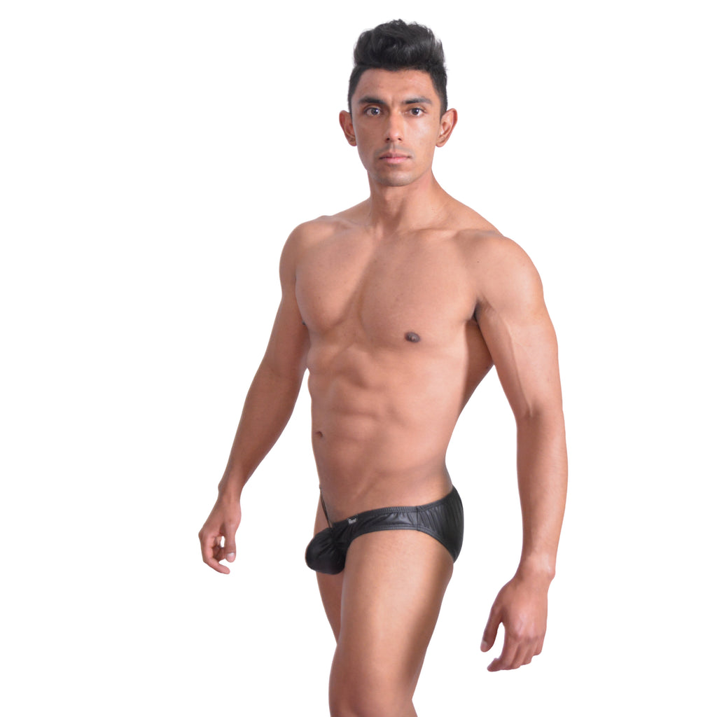 PRVRT BLACK - BIKINI CLASSIC BULGE VINIPIEL
