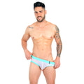 ESSENCIAL - JOCKSTRAP BRIEF MESH WHITE/MINT GREEN