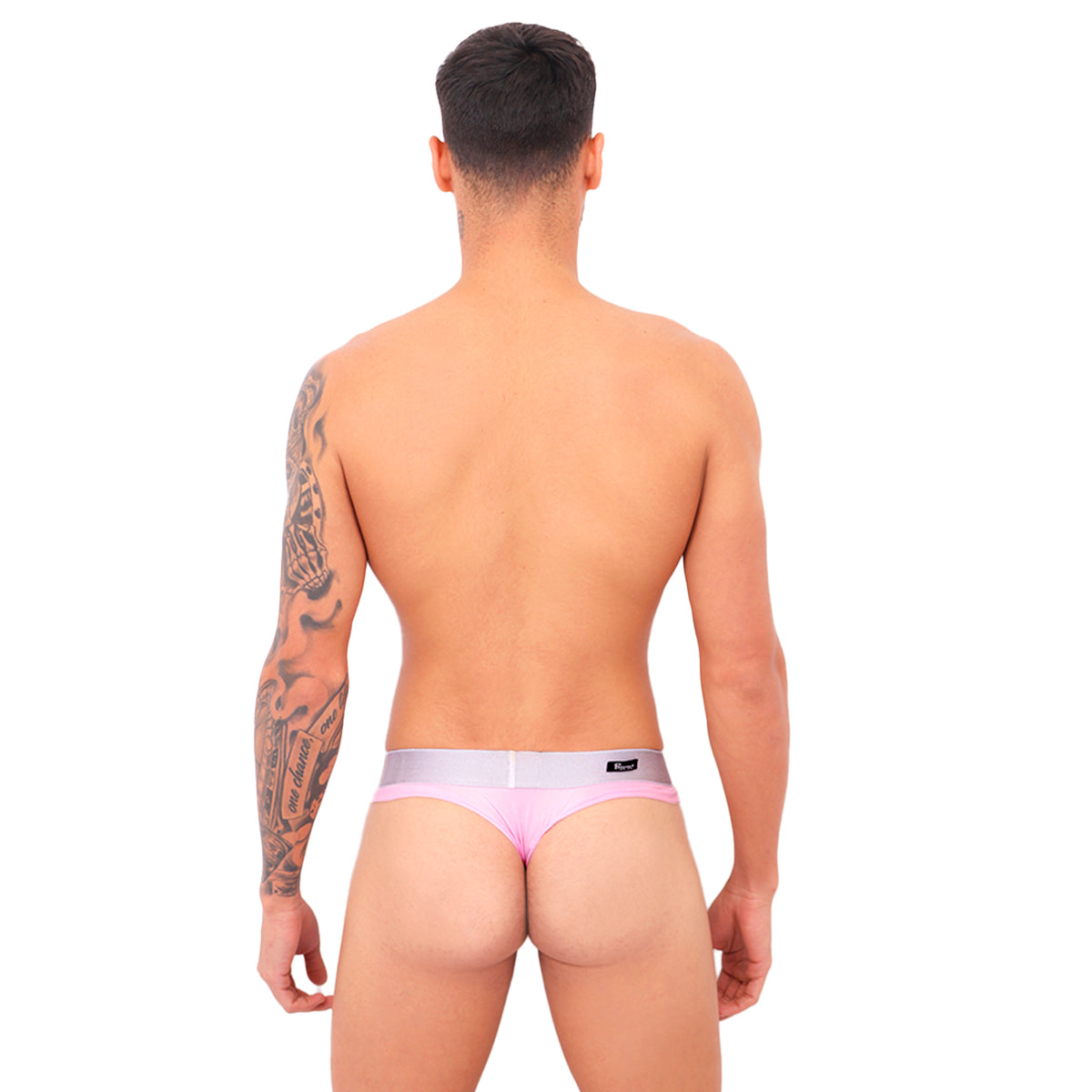 BASIC - THONG BULGE ATHLETIC PINK/SILVER