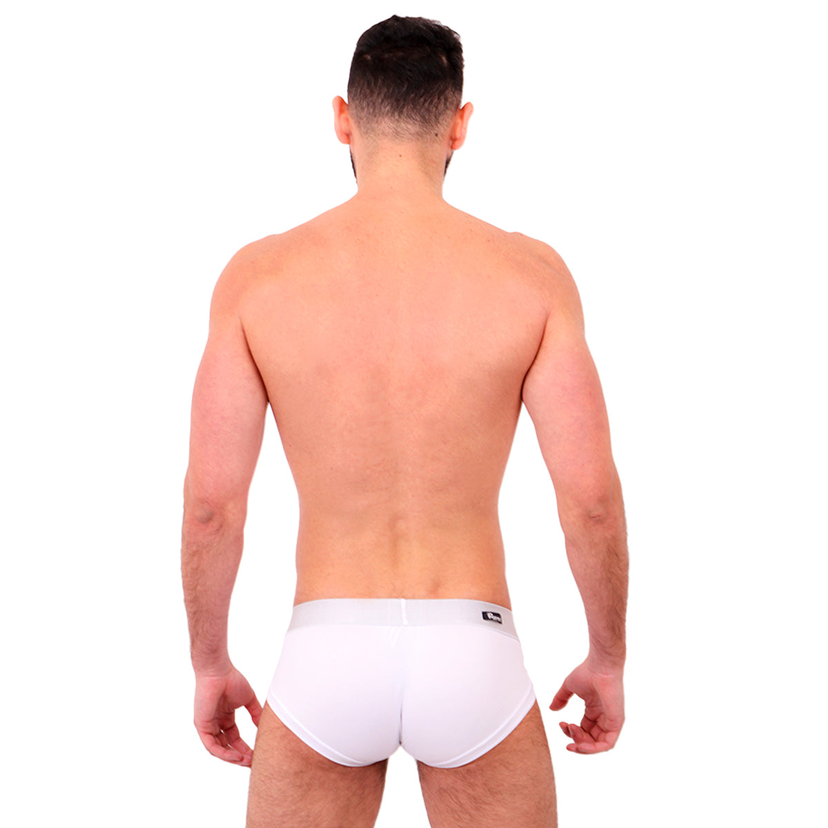 BASIC - BIKINI BRIEF BULGE WHITE/SILVER