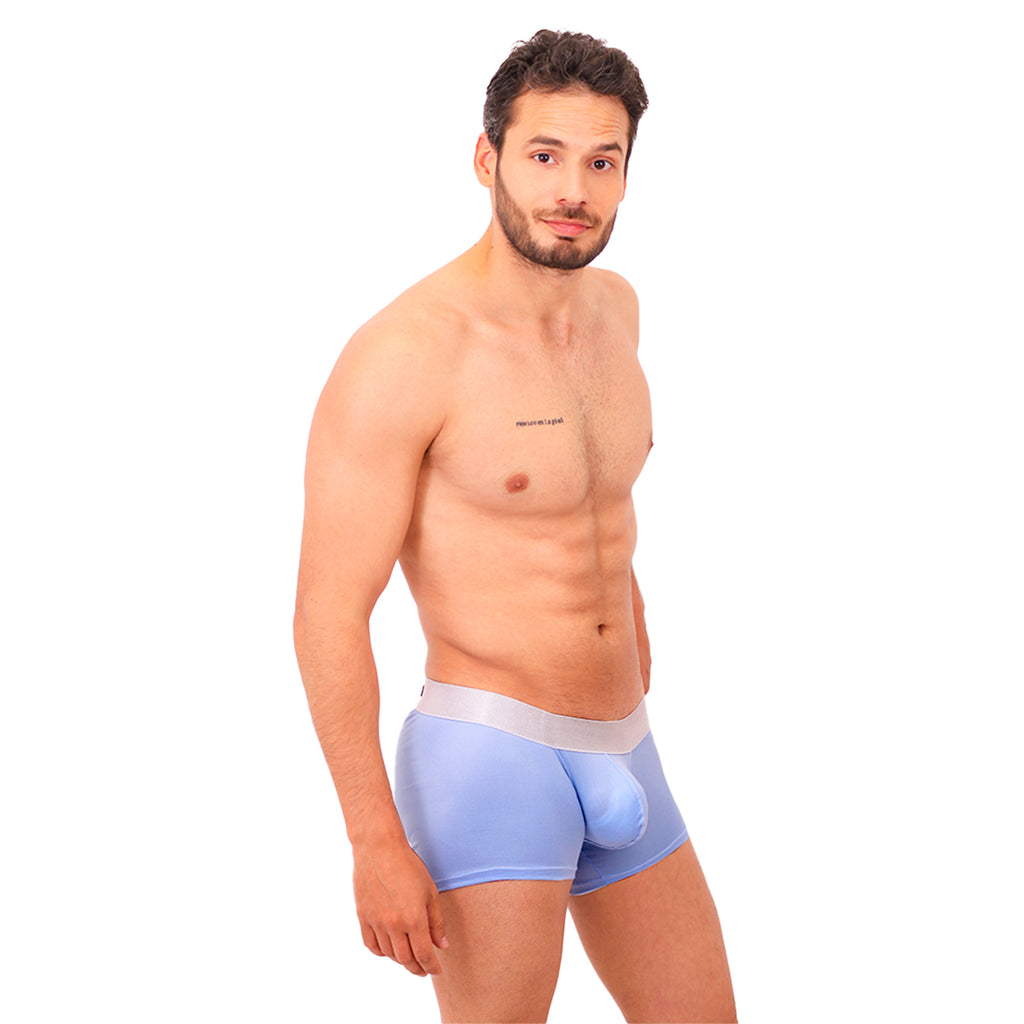 BASIC -  BOXER TRUNK BRIEF BULGE PLUMBAGO/SILVER