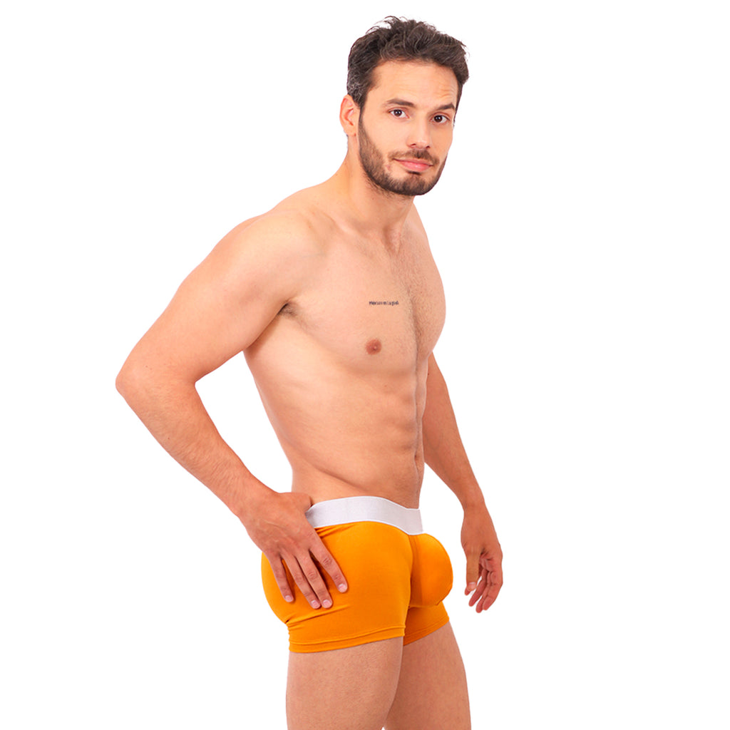 BASIC -  BOXER TRUNK BRIEF BULGE OCRE/SILVER