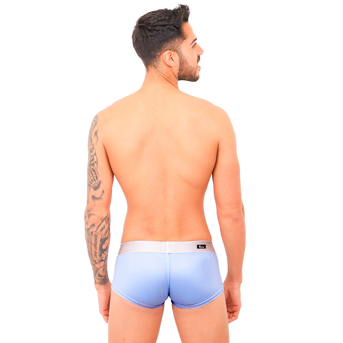 BASIC - BOXER LOW RISE TRUNK BRIEF BULGE PLUMBAGO/SILVER