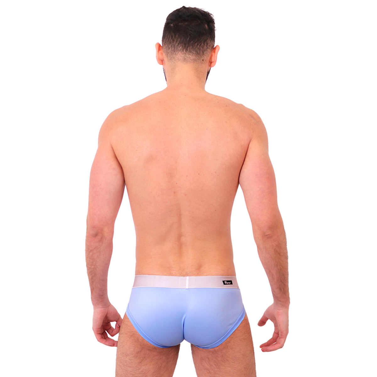 BASIC - BIKINI BRIEF BULGE PLUMBAGO/SILVER