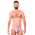 BASIC - BIKINI BRIEF BULGE PINK/SILVER