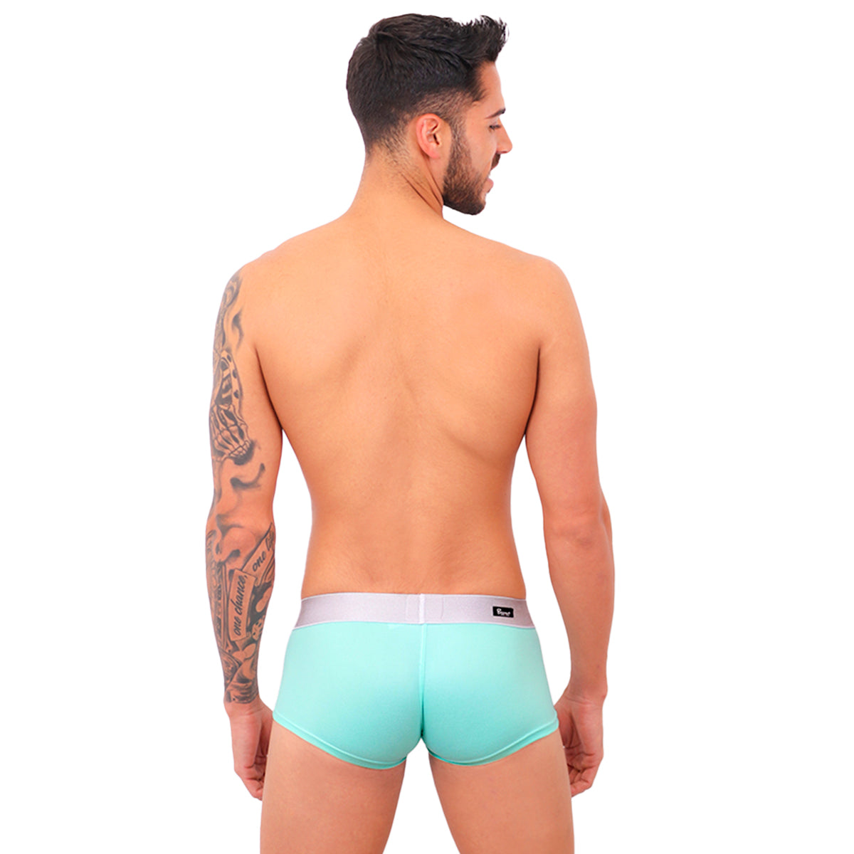 BASIC - BOXER LOW RISE TRUNK BRIEF BULGE MINT/SILVER
