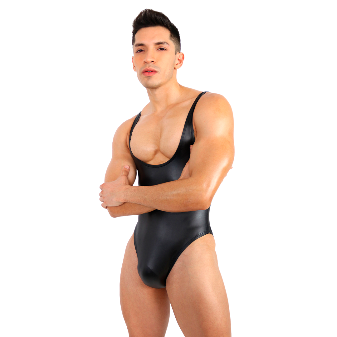 PRVRT BLACK - BODYSUIT VINIPIEL