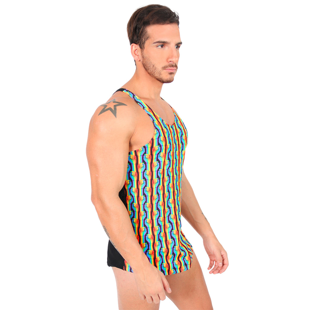 BE PRIDE - RASERBACK OLIMPIC TANK TOP ORGULLO