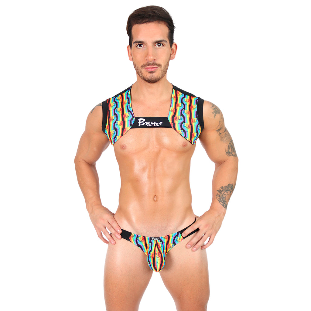 PRIDE Co - CROP TOP BLACK ORGULLO