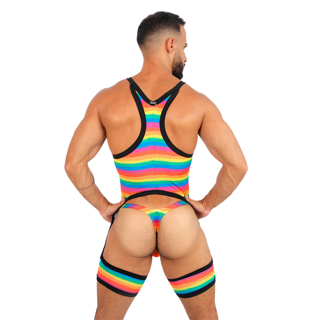 BE PRIDE - BODY SINGLET LINGERIE Ft THONG BULGE -PB