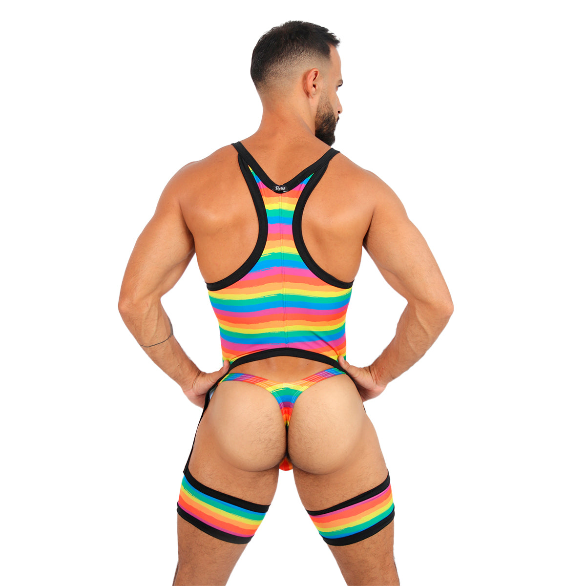 BE PRIDE - BODY SINGLET LINGERIE Ft THONG BULGE -PB