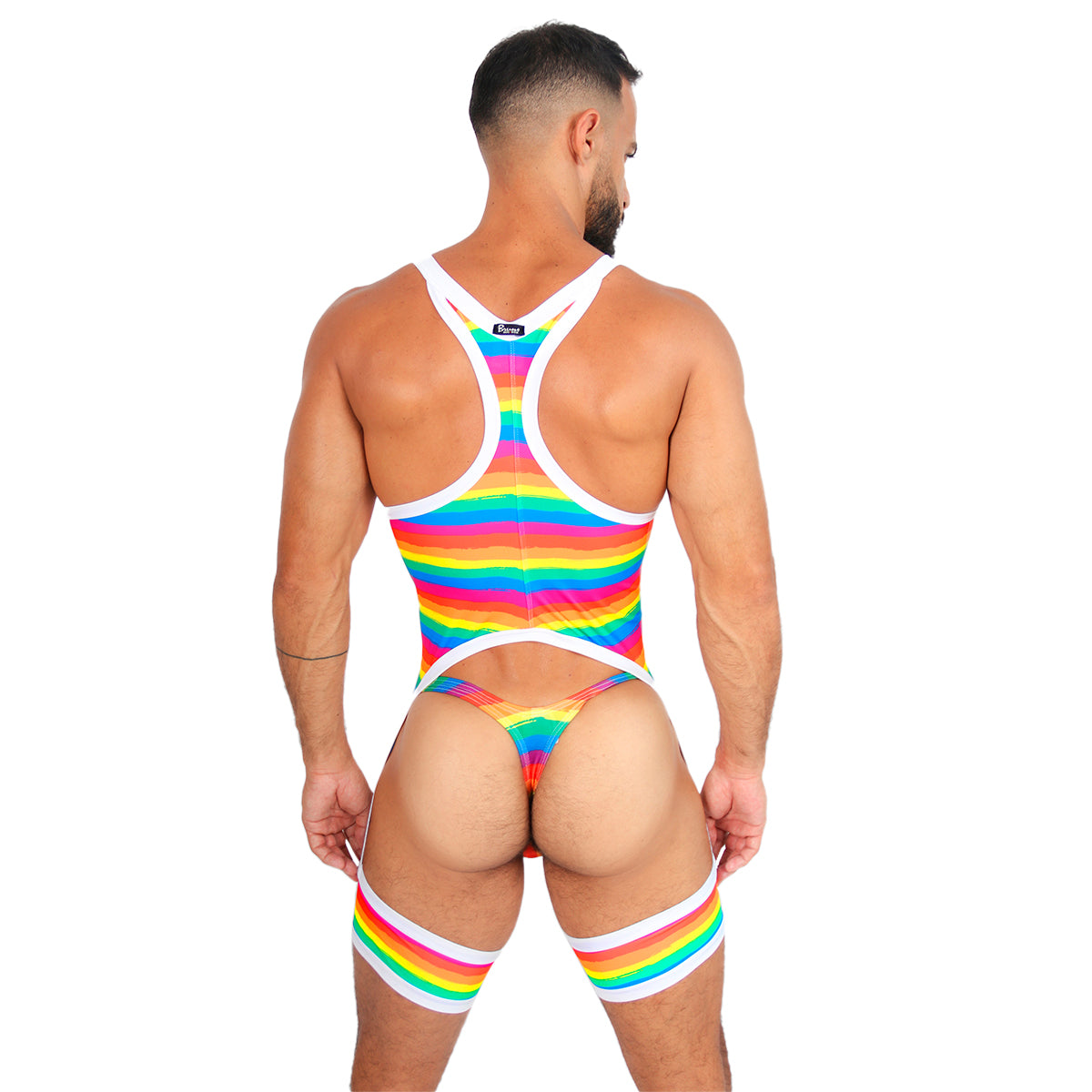 BE PRIDE - BODY SINGLET LINGERIE Ft THONG BULGE -PW