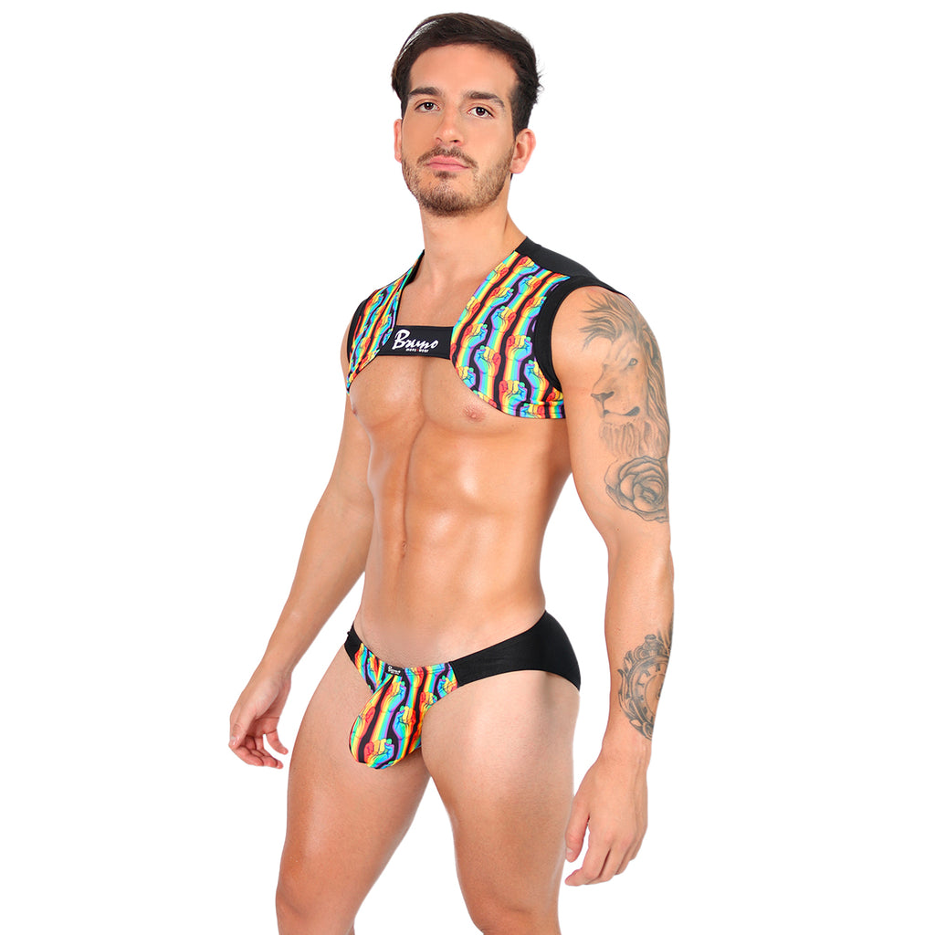 PRIDE Co - CROP TOP BLACK ORGULLO