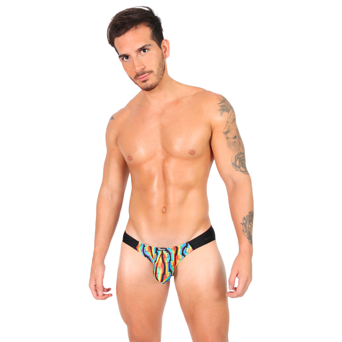 PRIDE Co - BIKINI BRIEF BULGE BLACK ORGULLO