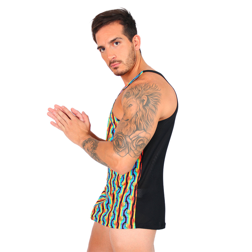 BE PRIDE - RASERBACK OLIMPIC TANK TOP ORGULLO