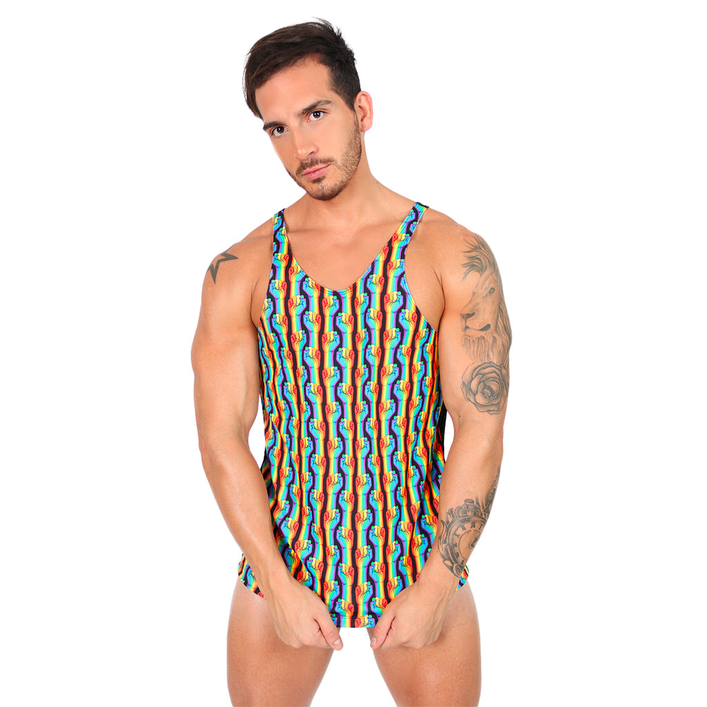 BE PRIDE - RASERBACK OLIMPIC TANK TOP ORGULLO