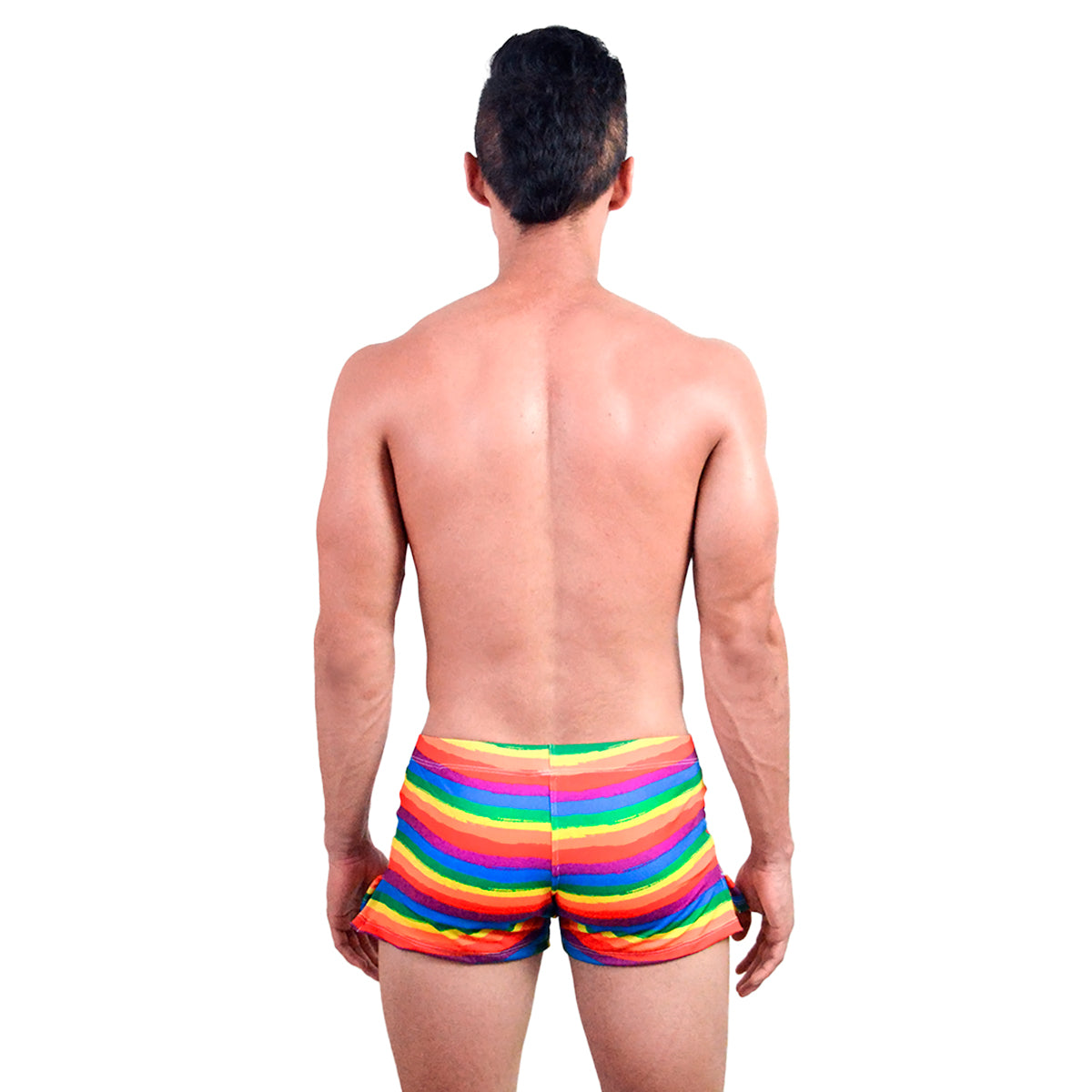 BE PRIDE - SWIMWEAR BOOTY SHORT RAINBOW