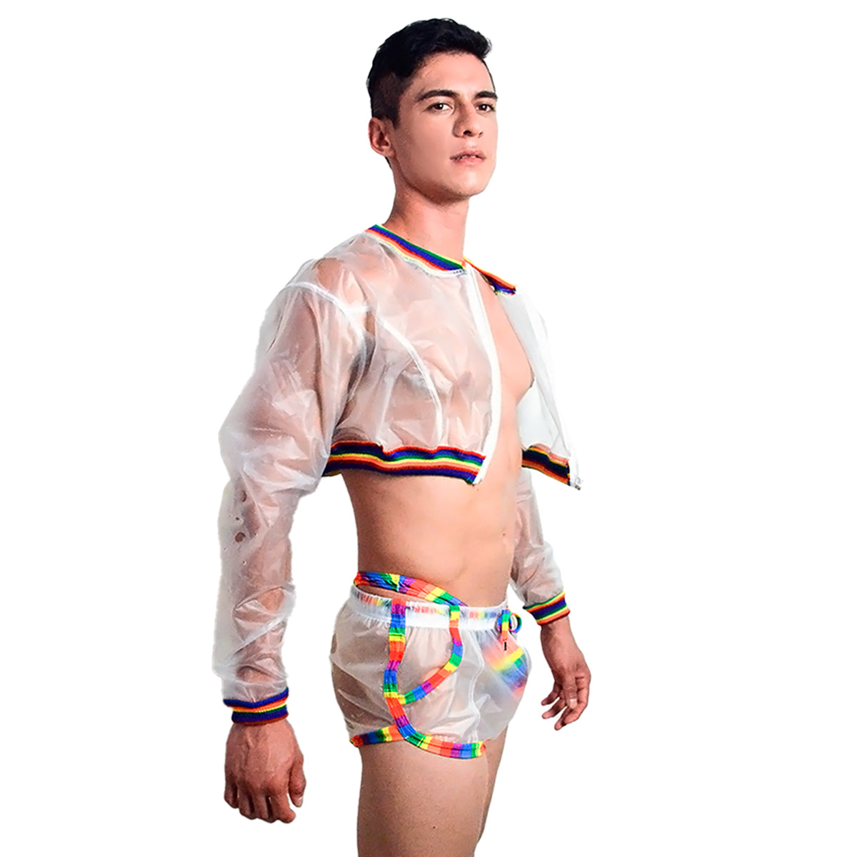 BE PRIDE - CROPPED JACKET RAINBOW