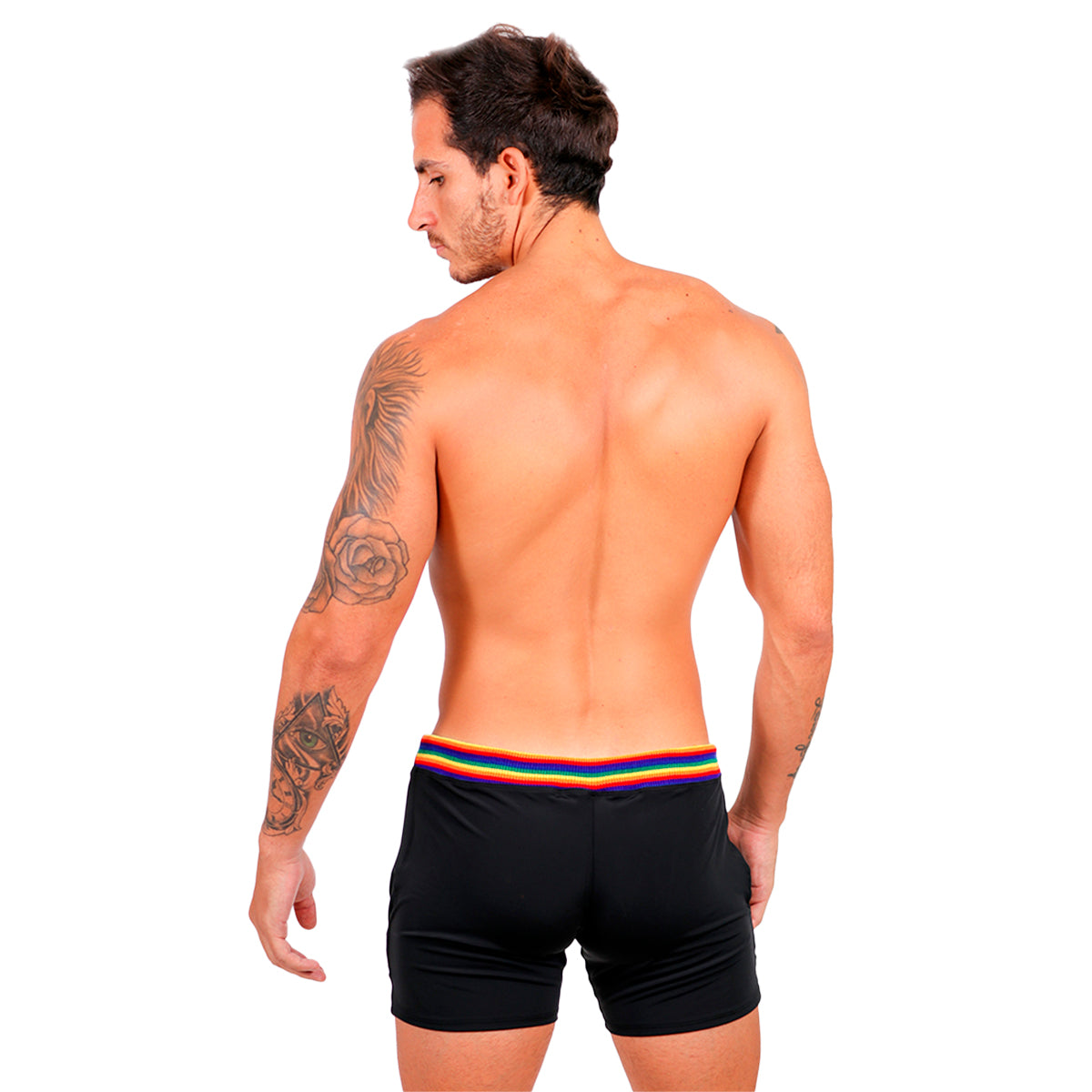 BE PRIDE - SHORT SHORTS ATHLETIC BLACK