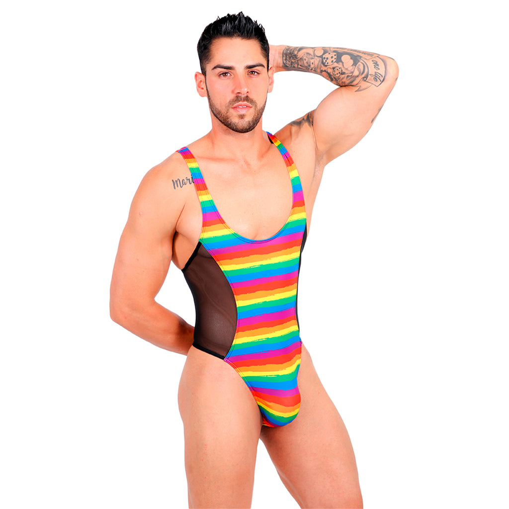 BE PRIDE - BODYSUIT THONG MESH