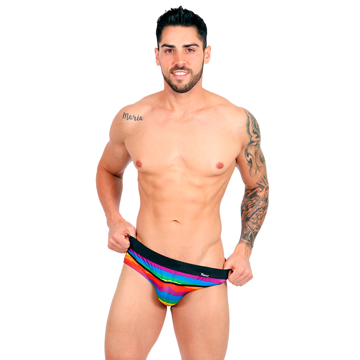 BE PRIDE - SWIMWEAR BIKINI BRIEF BLACK