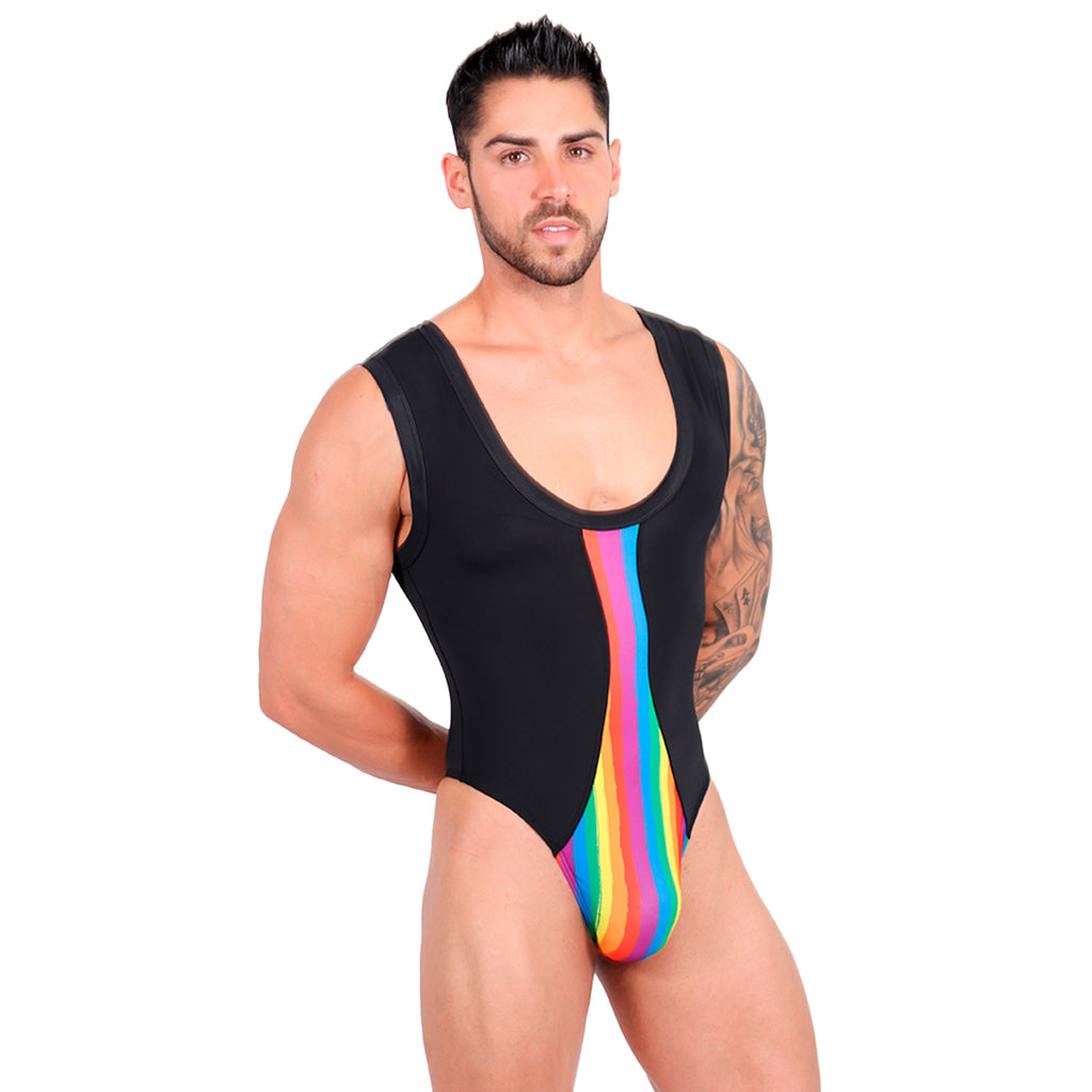 BE PRIDE - BODYSUIT THONG BLACK