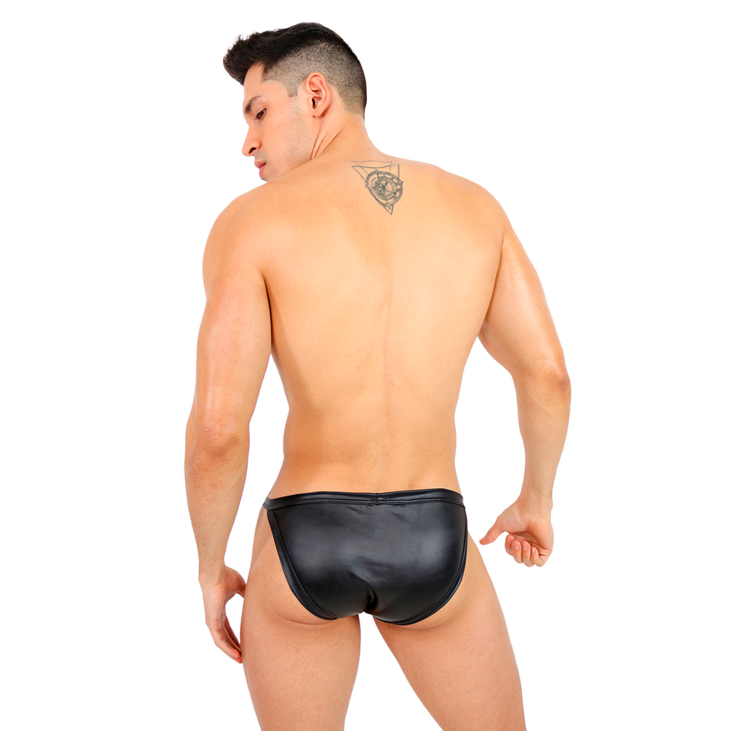 PRVRT BLACK - BIKINI CLASSIC SLIM BULGE VINIPIEL