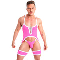 BE PRIDE - BODY SINGLET LINGERIE Ft THONG BULGE PINK