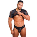 PRVRT BLACK - CROP TOP VINIPIEL & MALLA