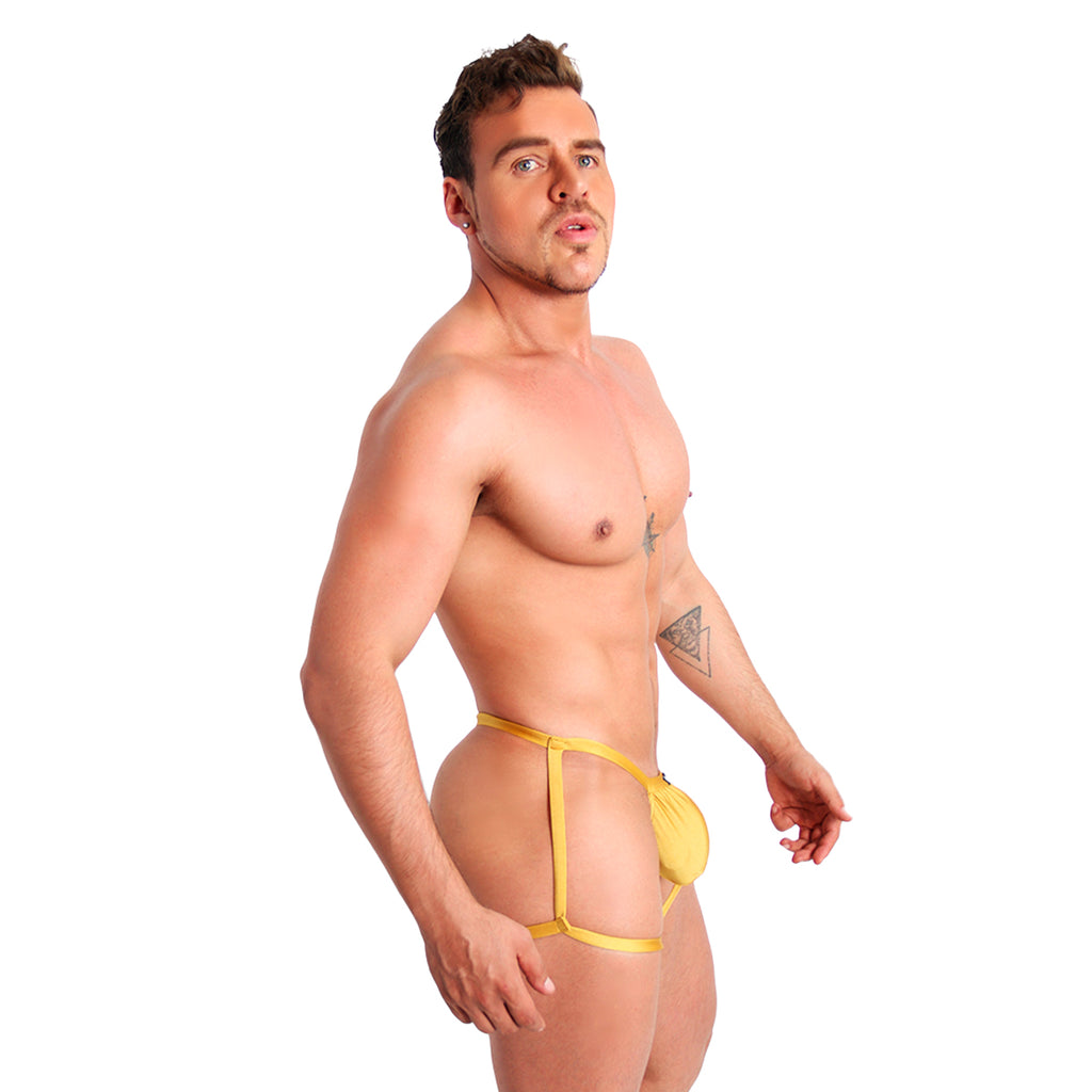 ICON TB - MICRO THONG BULGE LINGERIE T-STRING SKIN GOLD