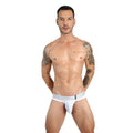 ICON TB - THONG BULGE ATHLETIC WHITE/SILVER