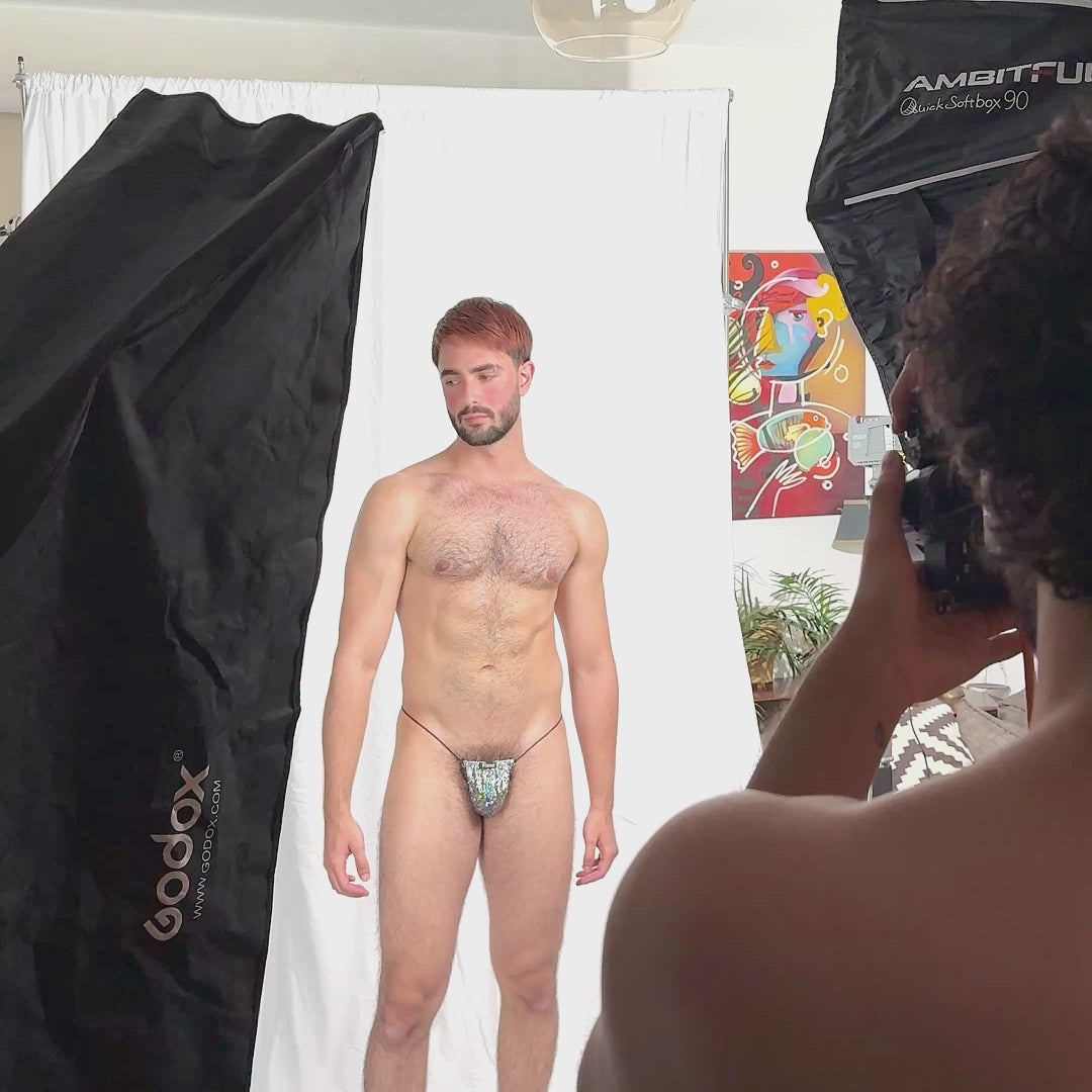 THE LUXURY – THONG BULGE HILO GLITTER HOLOGRAM